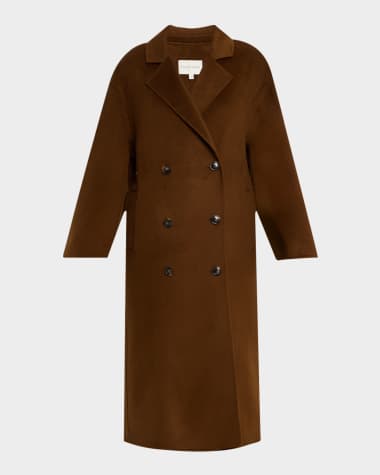 Loulou Studio Borneo Double-Breasted Wool-Cashmere Coat