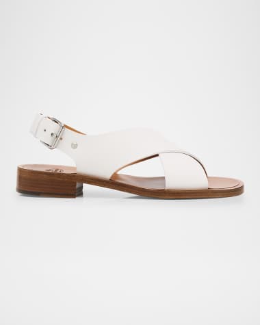 Church's Rhonda Leather Crisscross Slingback Sandals