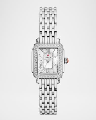 MICHELE Deco Madison Mini Diamond Stainless Steel Bracelet Watch