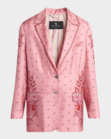 アウターその他 ETRO Woman Blazer Coral WRCA000999TJEB8 R0365 ETRO: Blazer woman - Coral | Etro blazer WRCA000999TJEB8