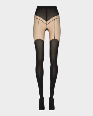 Wolford Garter Belt Tights, 40 Denier