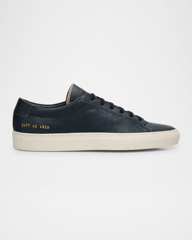 Common Projects Men's Achilles Summer Soft Leather Low-Top Sneakers