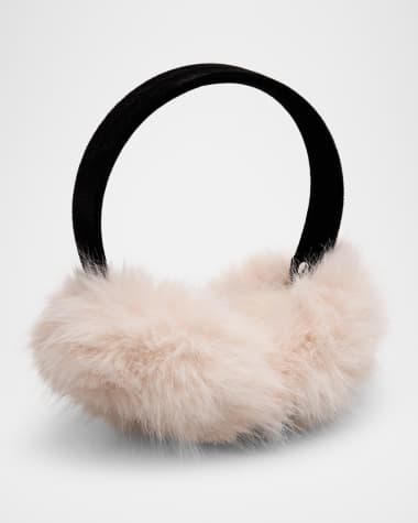 Surell Accessories Faux Fur Earmuffs W/ Velvet Band