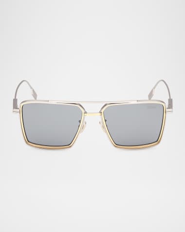 ZEGNA Men's Metal Aviator Sunglasses