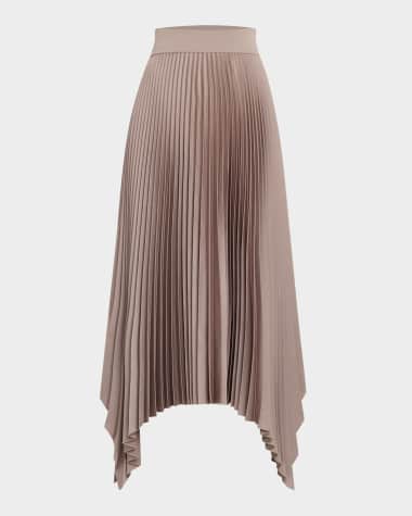 Joseph Ade Pleated Handkerchief Maxi Skirt
