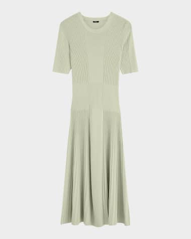 Joseph Ribbed Merino Wool Midi Sweater Dress