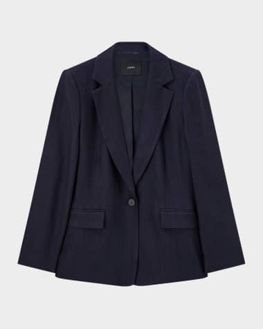 Joseph Marty Single-Button Stretch Linen Jacket
