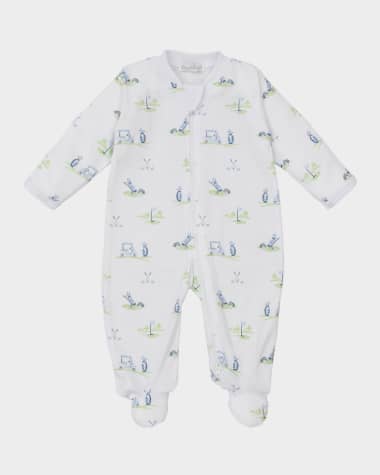 Kissy Kissy Boy's Fairway Foursome Zip Footie, Size Newborn-9M