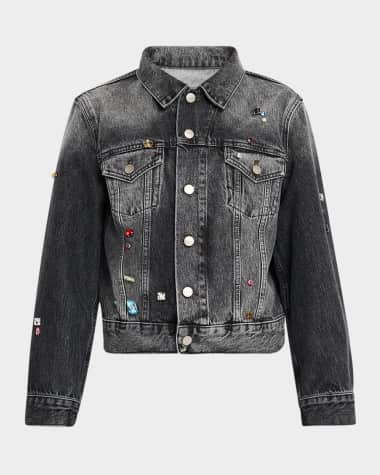 Marc Jacobs Charm Denim Shrunken Trucker Jacket
