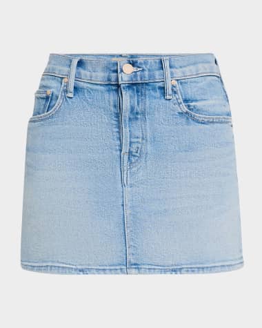 MOTHER The Vagabond Denim Mini Skirt