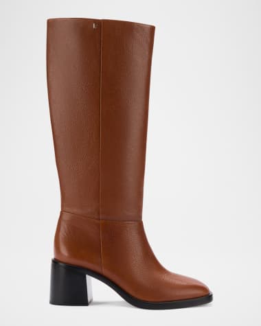 Larroude Ricky Leather Knee Boots