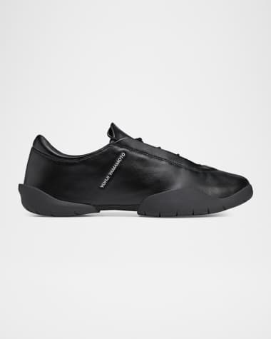 Y-3 Men's Regu Leather Low-Top Sneakers