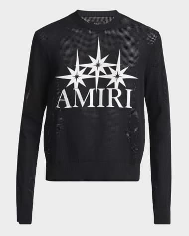 Amiri Men's Starburst Mesh Sweater