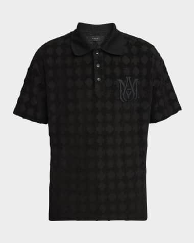 Amiri Men's MA Quad Toweling Polo Shirt