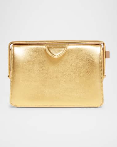 Gabriela Hearst Carrington Deerskin Box Clutch Bag
