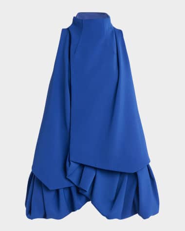 JW Anderson Ruffle Bubble-Hem Sleeveless Mini Dress