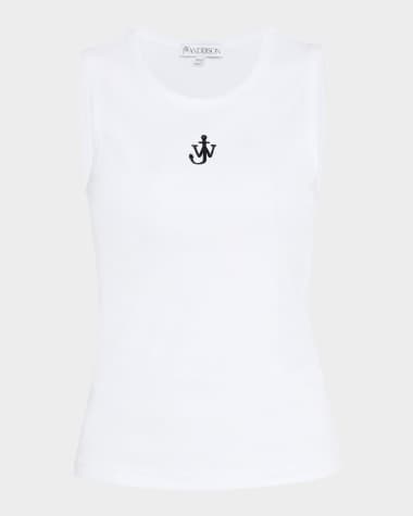 JW Anderson Anchor Embroidered Tank Top