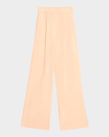 Dries Van Noten Hartia Bis Pleated Wide-Leg Pull-On Pants