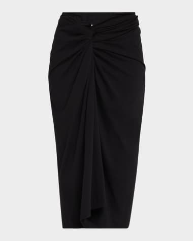 Dries Van Noten Herchive Twisted Midi Skirt