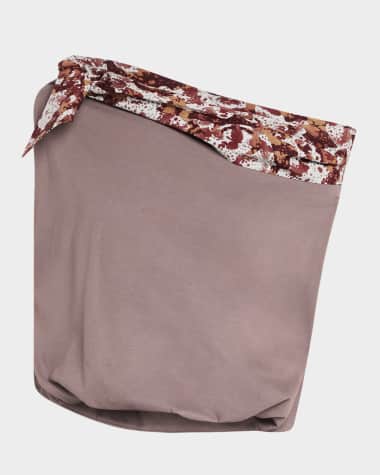 Dries Van Noten Her Off-The-Shoulder Tie Balloon Top