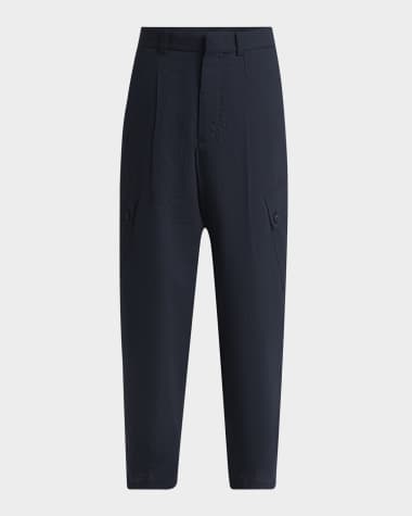 Giorgio Armani Men's Pleated Stretch Cargo Pants