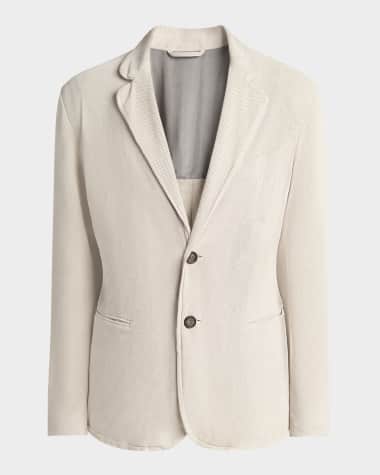 Giorgio Armani Men's Perforated Suede Sport Coat