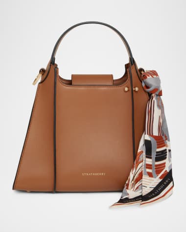 STRATHBERRY Arkshell Leather Top-Handle Bag