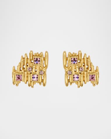 Oscar de la Renta Scramble Fine Line Earrings