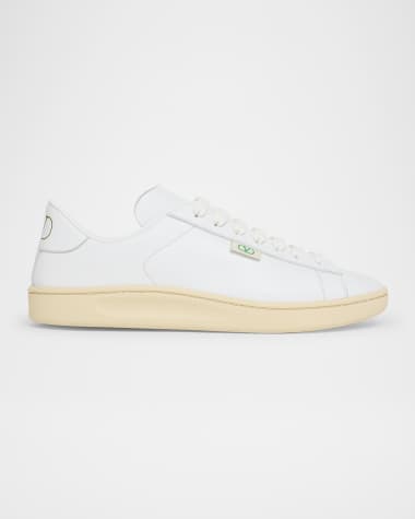 Valentino Garavani Men's Royco V Logo Calfskin Low-Top Sneakers