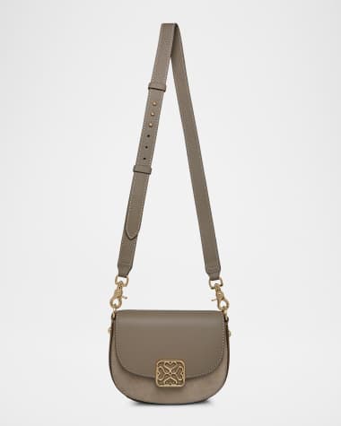 STRATHBERRY Mini Bay Leather & Suede Crossbody Bag