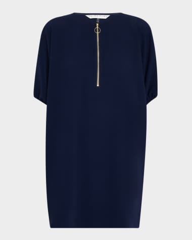 Trina Turk Zariah Dolman-Sleeve Mini Shift Dress