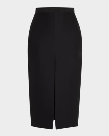 Salon 1884 Zorzi Cotton-Silk Midi Skirt