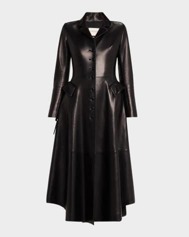 Salon 1884 Rossetto Laced Leather Long Coat