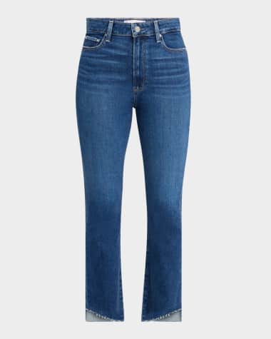 PAIGE Claudine Kick-Flare Jeans with Angled Hem