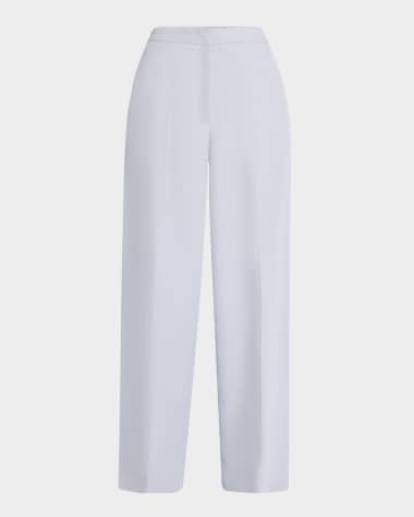 FABIANA FILIPPI Viscose-Linen Straight Trousers