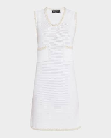 FABIANA FILIPPI Sleeveless Cotton Knit Mini Dress
