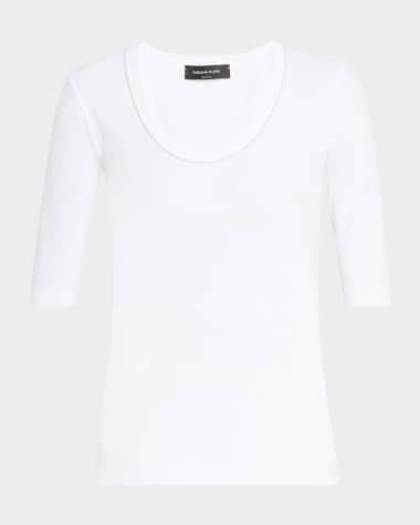 FABIANA FILIPPI Filo Diamante-Trim Jersey T-Shirt
