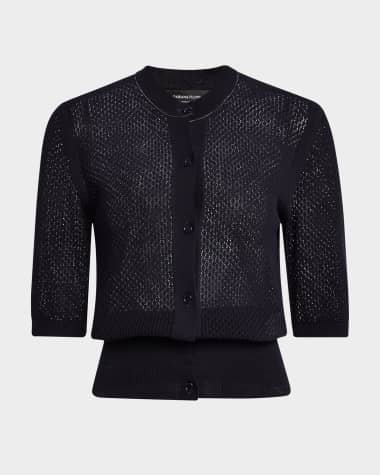 FABIANA FILIPPI Mesh-Knit Cotton Cardigan