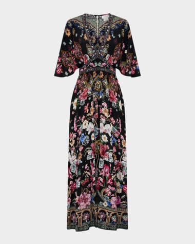 Camilla Midnight in Monserrate Ruffle-Hem Midi Dress