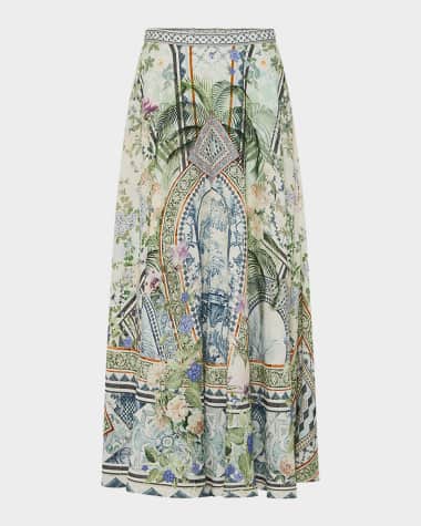 Camilla Jardim Party Maxi Circle Skirt