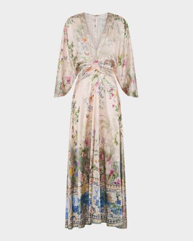 Camilla Palacio Playground Petal Sleeve Maxi Dress