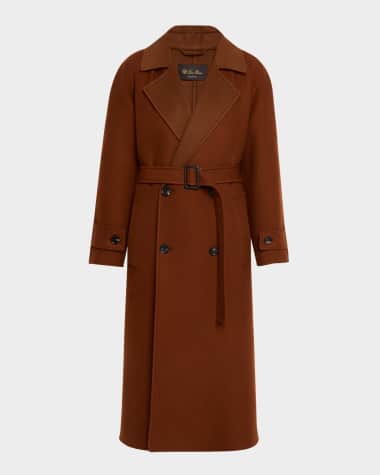 Loro Piana Foster Double-Breast Belted Cashmere Coat