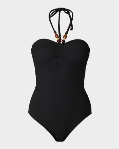Shoshanna Cinched One-Piece Swimsuit