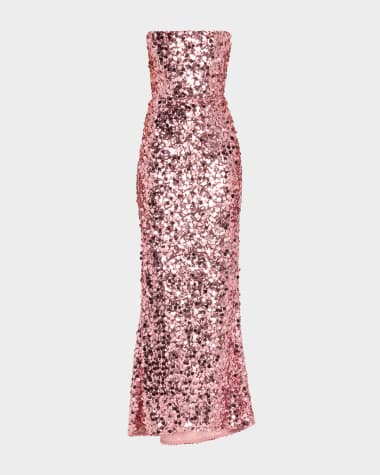 slim fit dress slacks Neiman Marcus Pastel Yellow/Dusty Rose Ruffled Lace Gown with Rhinesto   The Kit Vintage