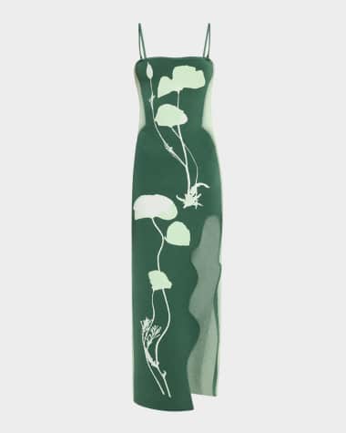 PH5 Iris Flower-Print Maxi Tank Dress
