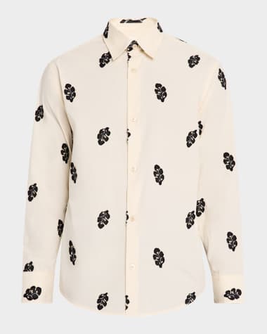 NN.07 Men's Freddy Jacquard Button-Down Shirt