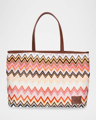 Missoni Large Chevron Canvas Tote Bag