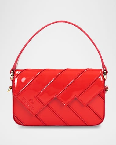 Missoni Small Wave Patent Leather Shoulder Bag
