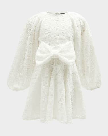 Bardot Junior Girl's Sonny Bow-Front Lace Dress, Size 4-14