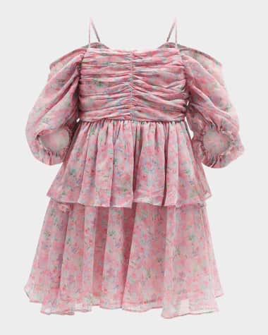 Bardot Junior Girl's Anya Tiered Floral-Print Mini Dress, Size 7-14